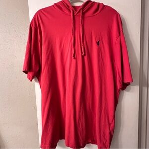 Polo Ralph Lauren Red Hoodie T-Shirt Size XXL